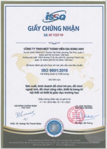 Các chứng nhận về quản lý và an toàn của Gia Song Anh